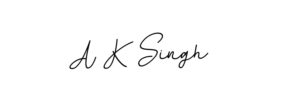 Create a beautiful signature design for name A K Singh. With this signature (BallpointsItalic-DORy9) fonts, you can make a handwritten signature for free. A K Singh signature style 11 images and pictures png