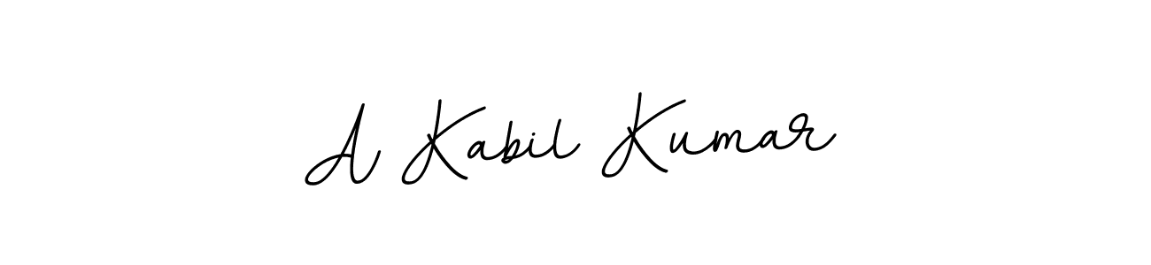 It looks lik you need a new signature style for name A Kabil Kumar. Design unique handwritten (BallpointsItalic-DORy9) signature with our free signature maker in just a few clicks. A Kabil Kumar signature style 11 images and pictures png