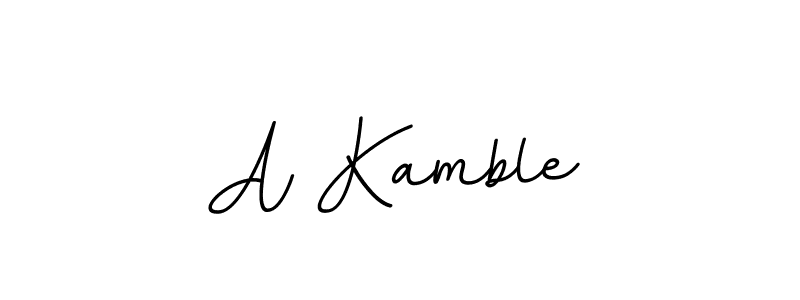 Use a signature maker to create a handwritten signature online. With this signature software, you can design (BallpointsItalic-DORy9) your own signature for name A Kamble. A Kamble signature style 11 images and pictures png