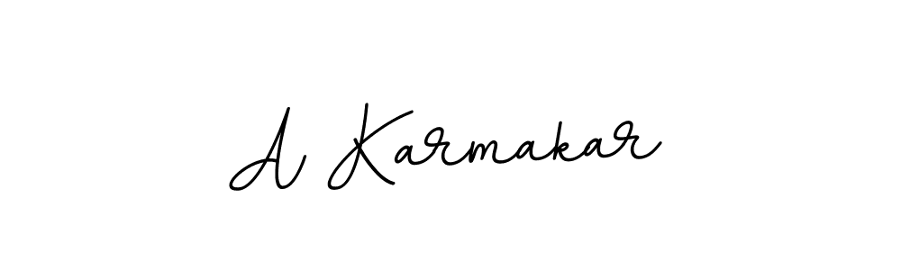 Make a beautiful signature design for name A Karmakar. With this signature (BallpointsItalic-DORy9) style, you can create a handwritten signature for free. A Karmakar signature style 11 images and pictures png