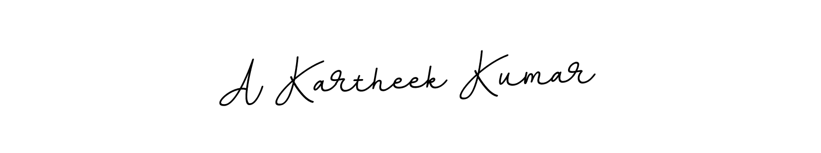 The best way (BallpointsItalic-DORy9) to make a short signature is to pick only two or three words in your name. The name A Kartheek Kumar include a total of six letters. For converting this name. A Kartheek Kumar signature style 11 images and pictures png