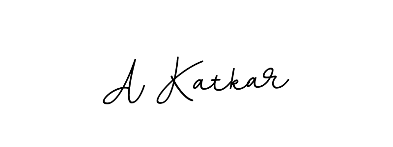 A Katkar stylish signature style. Best Handwritten Sign (BallpointsItalic-DORy9) for my name. Handwritten Signature Collection Ideas for my name A Katkar. A Katkar signature style 11 images and pictures png