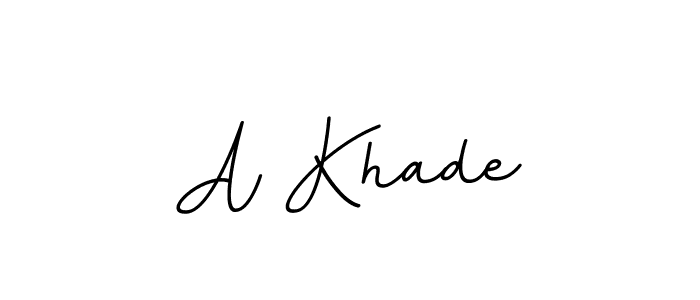 Design your own signature with our free online signature maker. With this signature software, you can create a handwritten (BallpointsItalic-DORy9) signature for name A Khade. A Khade signature style 11 images and pictures png