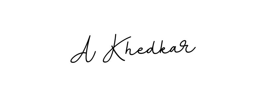 Make a beautiful signature design for name A Khedkar. With this signature (BallpointsItalic-DORy9) style, you can create a handwritten signature for free. A Khedkar signature style 11 images and pictures png