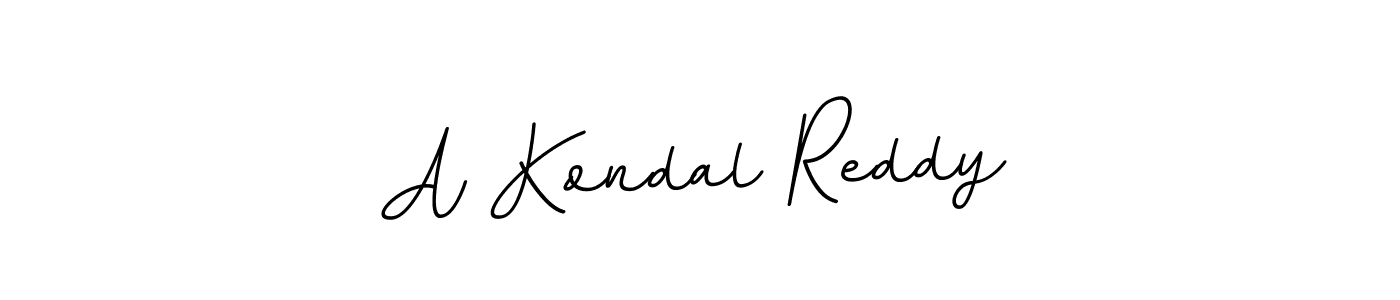 Design your own signature with our free online signature maker. With this signature software, you can create a handwritten (BallpointsItalic-DORy9) signature for name A Kondal Reddy. A Kondal Reddy signature style 11 images and pictures png