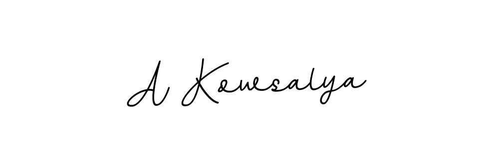 Design your own signature with our free online signature maker. With this signature software, you can create a handwritten (BallpointsItalic-DORy9) signature for name A Kowsalya. A Kowsalya signature style 11 images and pictures png