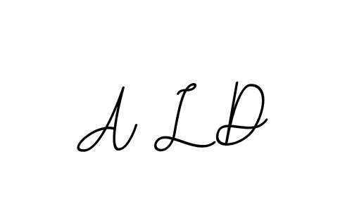 The best way (BallpointsItalic-DORy9) to make a short signature is to pick only two or three words in your name. The name A L D include a total of six letters. For converting this name. A L D signature style 11 images and pictures png