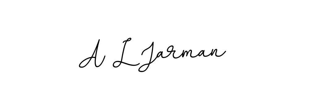 Make a beautiful signature design for name A L Jarman. With this signature (BallpointsItalic-DORy9) style, you can create a handwritten signature for free. A L Jarman signature style 11 images and pictures png