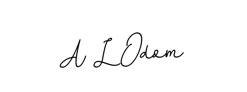 Make a beautiful signature design for name A L Odom. With this signature (BallpointsItalic-DORy9) style, you can create a handwritten signature for free. A L Odom signature style 11 images and pictures png