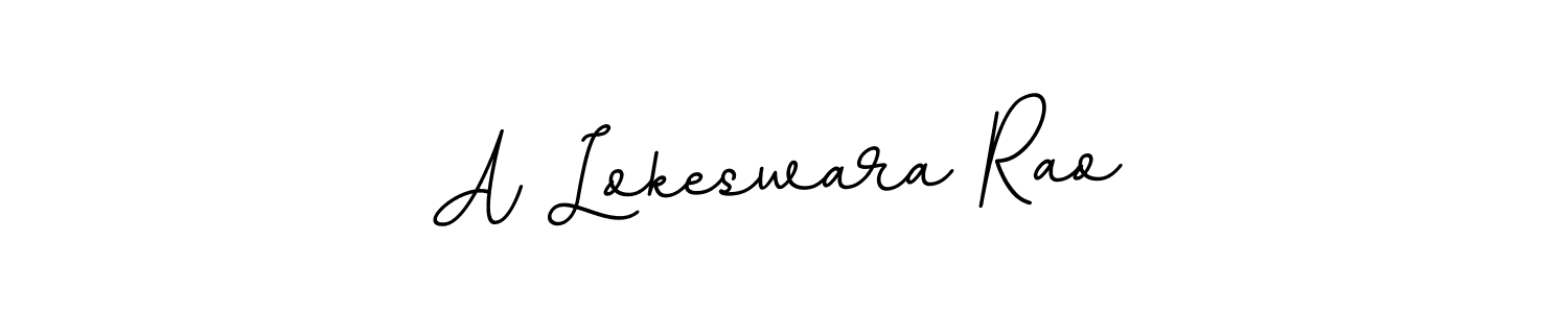 The best way (BallpointsItalic-DORy9) to make a short signature is to pick only two or three words in your name. The name A Lokeswara Rao include a total of six letters. For converting this name. A Lokeswara Rao signature style 11 images and pictures png