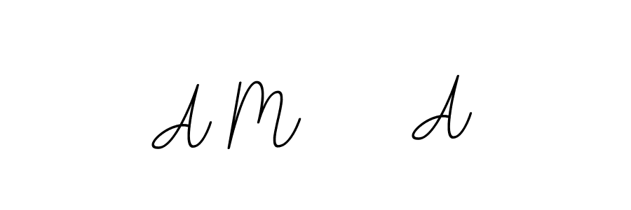 The best way (BallpointsItalic-DORy9) to make a short signature is to pick only two or three words in your name. The name A M     A include a total of six letters. For converting this name. A M     A signature style 11 images and pictures png