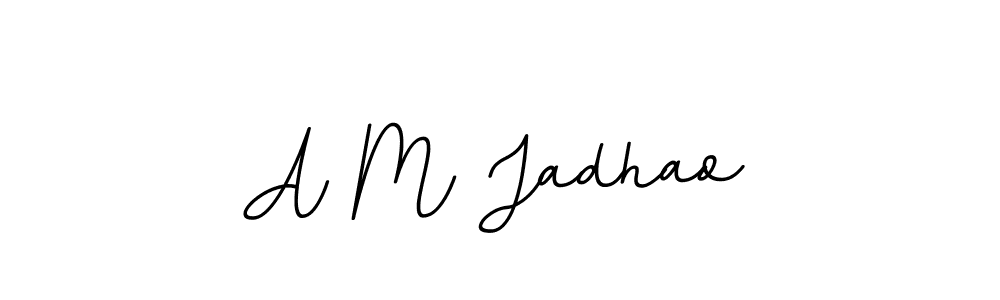 This is the best signature style for the A M Jadhao name. Also you like these signature font (BallpointsItalic-DORy9). Mix name signature. A M Jadhao signature style 11 images and pictures png