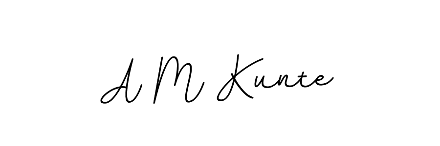 Design your own signature with our free online signature maker. With this signature software, you can create a handwritten (BallpointsItalic-DORy9) signature for name A M Kunte. A M Kunte signature style 11 images and pictures png