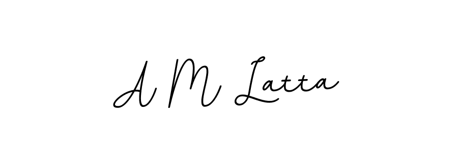 A M Latta stylish signature style. Best Handwritten Sign (BallpointsItalic-DORy9) for my name. Handwritten Signature Collection Ideas for my name A M Latta. A M Latta signature style 11 images and pictures png