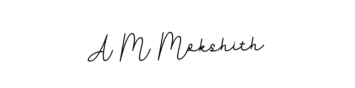 Similarly BallpointsItalic-DORy9 is the best handwritten signature design. Signature creator online .You can use it as an online autograph creator for name A M Mokshith. A M Mokshith signature style 11 images and pictures png