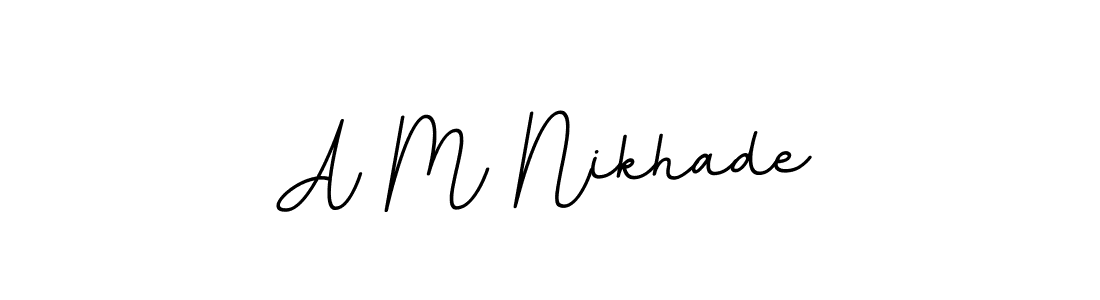 if you are searching for the best signature style for your name A M Nikhade. so please give up your signature search. here we have designed multiple signature styles  using BallpointsItalic-DORy9. A M Nikhade signature style 11 images and pictures png