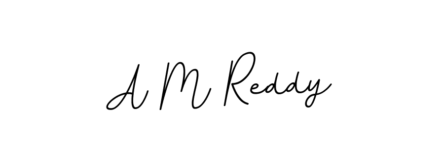 Create a beautiful signature design for name A M Reddy. With this signature (BallpointsItalic-DORy9) fonts, you can make a handwritten signature for free. A M Reddy signature style 11 images and pictures png