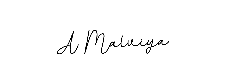 How to make A Malviya name signature. Use BallpointsItalic-DORy9 style for creating short signs online. This is the latest handwritten sign. A Malviya signature style 11 images and pictures png