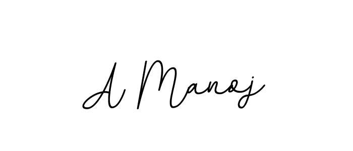 Create a beautiful signature design for name A Manoj. With this signature (BallpointsItalic-DORy9) fonts, you can make a handwritten signature for free. A Manoj signature style 11 images and pictures png