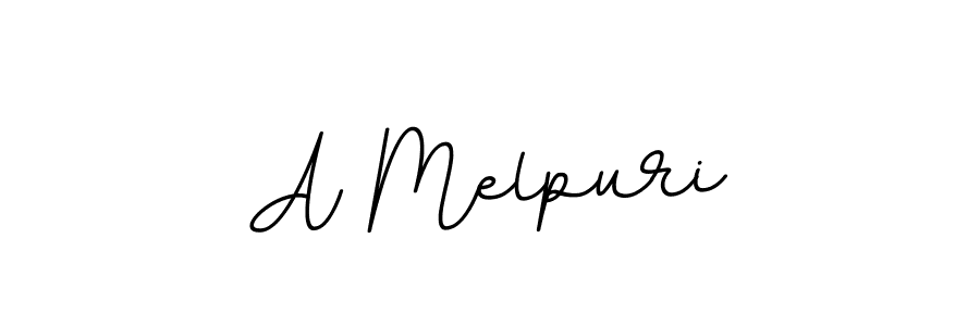 How to make A Melpuri name signature. Use BallpointsItalic-DORy9 style for creating short signs online. This is the latest handwritten sign. A Melpuri signature style 11 images and pictures png