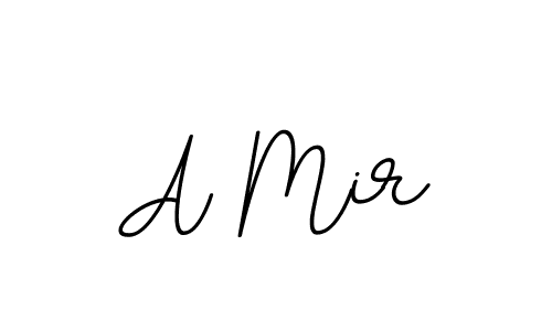 How to make A Mir name signature. Use BallpointsItalic-DORy9 style for creating short signs online. This is the latest handwritten sign. A Mir signature style 11 images and pictures png