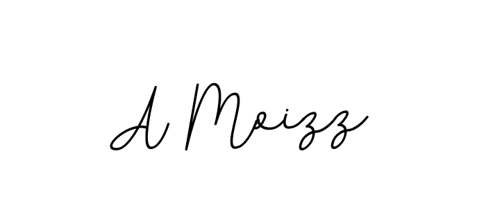 Create a beautiful signature design for name A Moizz. With this signature (BallpointsItalic-DORy9) fonts, you can make a handwritten signature for free. A Moizz signature style 11 images and pictures png