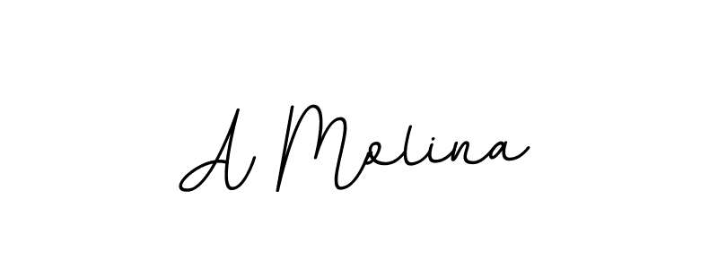 Create a beautiful signature design for name A Molina. With this signature (BallpointsItalic-DORy9) fonts, you can make a handwritten signature for free. A Molina signature style 11 images and pictures png