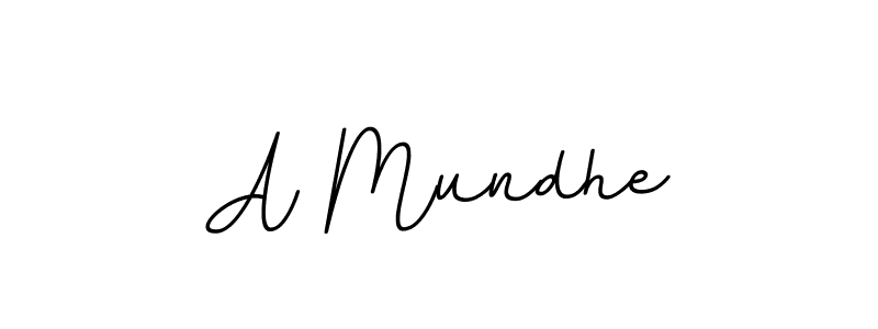Use a signature maker to create a handwritten signature online. With this signature software, you can design (BallpointsItalic-DORy9) your own signature for name A Mundhe. A Mundhe signature style 11 images and pictures png