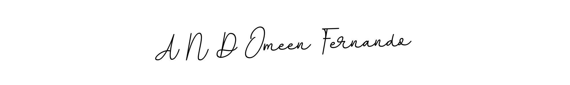 Create a beautiful signature design for name A N D Omeen Fernando. With this signature (BallpointsItalic-DORy9) fonts, you can make a handwritten signature for free. A N D Omeen Fernando signature style 11 images and pictures png