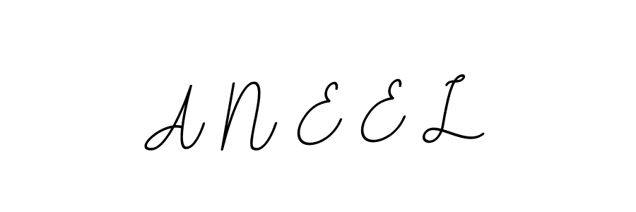 Make a beautiful signature design for name A N E E L. With this signature (BallpointsItalic-DORy9) style, you can create a handwritten signature for free. A N E E L signature style 11 images and pictures png