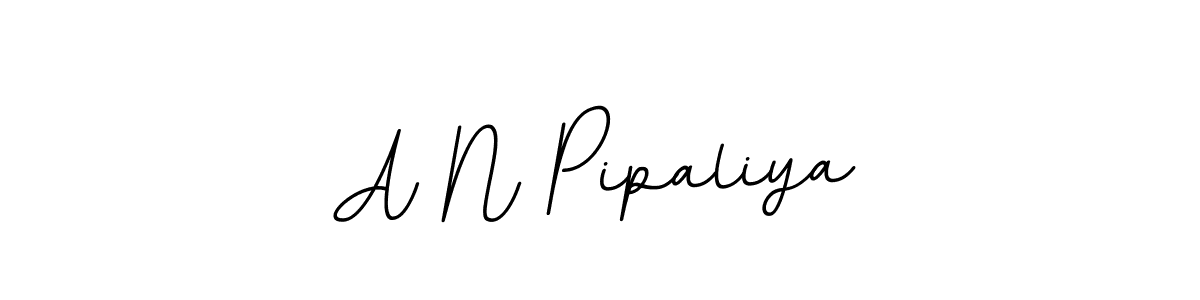 How to make A N Pipaliya signature? BallpointsItalic-DORy9 is a professional autograph style. Create handwritten signature for A N Pipaliya name. A N Pipaliya signature style 11 images and pictures png