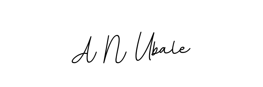Use a signature maker to create a handwritten signature online. With this signature software, you can design (BallpointsItalic-DORy9) your own signature for name A N Ubale. A N Ubale signature style 11 images and pictures png