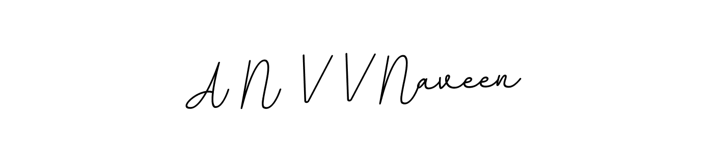 Design your own signature with our free online signature maker. With this signature software, you can create a handwritten (BallpointsItalic-DORy9) signature for name A N V V Naveen. A N V V Naveen signature style 11 images and pictures png