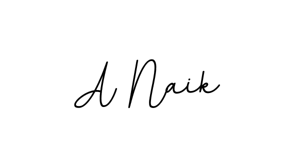 How to make A Naik name signature. Use BallpointsItalic-DORy9 style for creating short signs online. This is the latest handwritten sign. A Naik signature style 11 images and pictures png