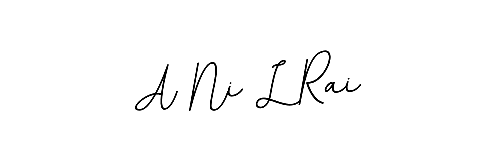 Use a signature maker to create a handwritten signature online. With this signature software, you can design (BallpointsItalic-DORy9) your own signature for name A Ni L Rai. A Ni L Rai signature style 11 images and pictures png