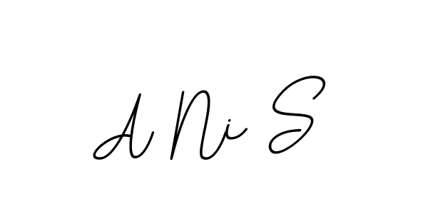 How to make A Ni S name signature. Use BallpointsItalic-DORy9 style for creating short signs online. This is the latest handwritten sign. A Ni S signature style 11 images and pictures png