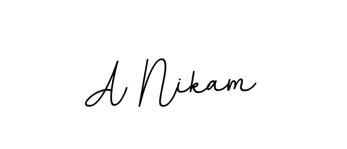 How to make A Nikam signature? BallpointsItalic-DORy9 is a professional autograph style. Create handwritten signature for A Nikam name. A Nikam signature style 11 images and pictures png