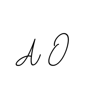 How to make A O name signature. Use BallpointsItalic-DORy9 style for creating short signs online. This is the latest handwritten sign. A O signature style 11 images and pictures png