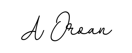 Use a signature maker to create a handwritten signature online. With this signature software, you can design (BallpointsItalic-DORy9) your own signature for name A Oroan. A Oroan signature style 11 images and pictures png