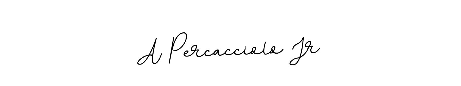 How to make A Percacciolo Jr name signature. Use BallpointsItalic-DORy9 style for creating short signs online. This is the latest handwritten sign. A Percacciolo Jr signature style 11 images and pictures png