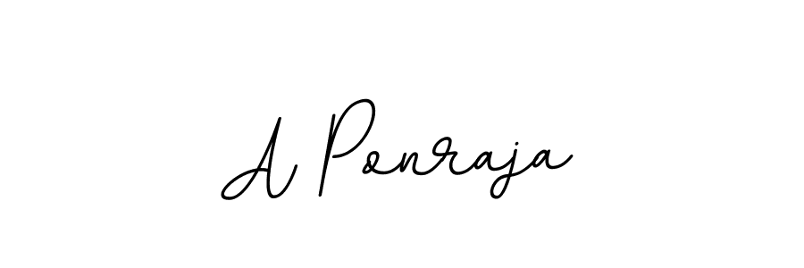 Create a beautiful signature design for name A Ponraja. With this signature (BallpointsItalic-DORy9) fonts, you can make a handwritten signature for free. A Ponraja signature style 11 images and pictures png