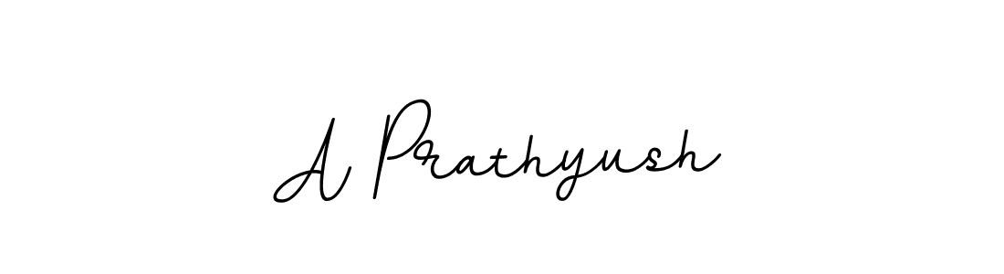 Create a beautiful signature design for name A Prathyush. With this signature (BallpointsItalic-DORy9) fonts, you can make a handwritten signature for free. A Prathyush signature style 11 images and pictures png