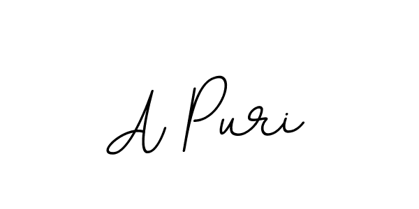 Use a signature maker to create a handwritten signature online. With this signature software, you can design (BallpointsItalic-DORy9) your own signature for name A Puri. A Puri signature style 11 images and pictures png