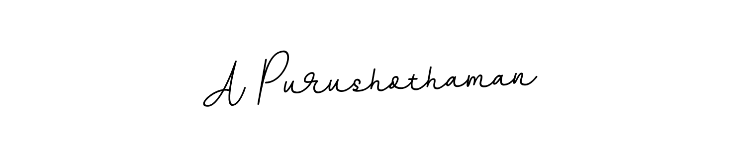 Design your own signature with our free online signature maker. With this signature software, you can create a handwritten (BallpointsItalic-DORy9) signature for name A Purushothaman. A Purushothaman signature style 11 images and pictures png