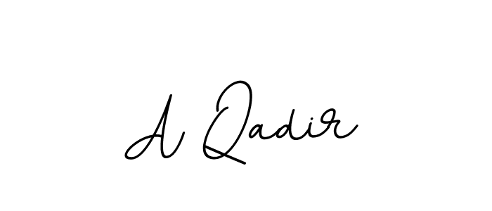 The best way (BallpointsItalic-DORy9) to make a short signature is to pick only two or three words in your name. The name A Qadir include a total of six letters. For converting this name. A Qadir signature style 11 images and pictures png