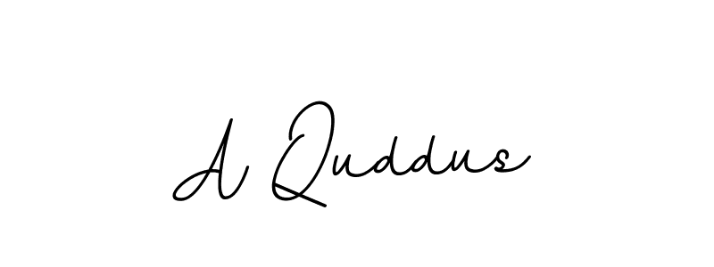 Create a beautiful signature design for name A Quddus. With this signature (BallpointsItalic-DORy9) fonts, you can make a handwritten signature for free. A Quddus signature style 11 images and pictures png