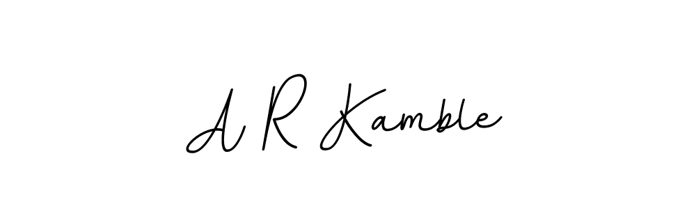 You should practise on your own different ways (BallpointsItalic-DORy9) to write your name (A R Kamble) in signature. don't let someone else do it for you. A R Kamble signature style 11 images and pictures png