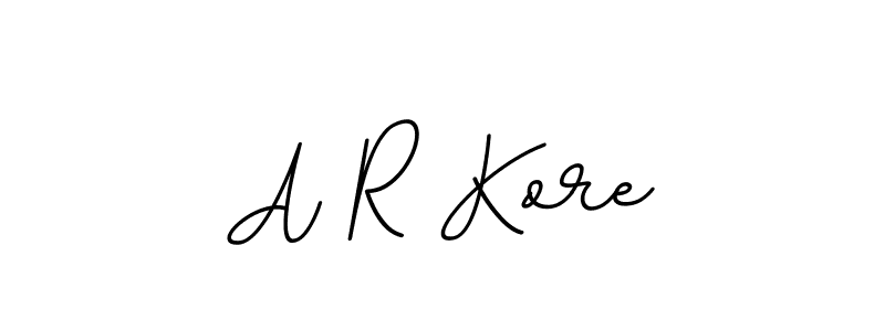 Make a beautiful signature design for name A R Kore. With this signature (BallpointsItalic-DORy9) style, you can create a handwritten signature for free. A R Kore signature style 11 images and pictures png