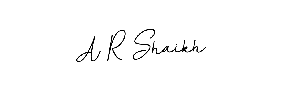 Make a beautiful signature design for name A R Shaikh. With this signature (BallpointsItalic-DORy9) style, you can create a handwritten signature for free. A R Shaikh signature style 11 images and pictures png