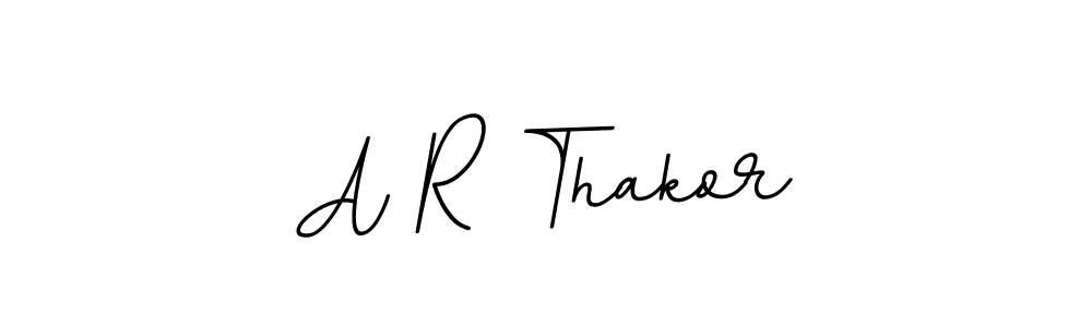 Use a signature maker to create a handwritten signature online. With this signature software, you can design (BallpointsItalic-DORy9) your own signature for name A R Thakor. A R Thakor signature style 11 images and pictures png